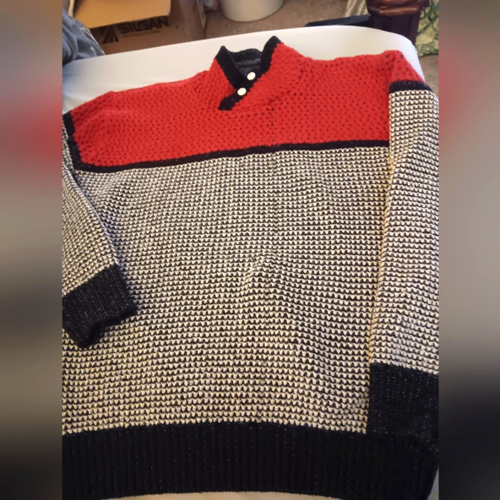 Boys size 10/12, handmade pullover sweater